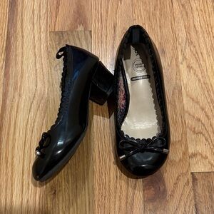 Black patent high heels